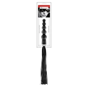 Флогер з ручкою - анальним намистом Fetish Tentation Whip with Rosary Handle