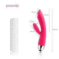 Вібратор-кролик із перлинною стимуляцією точки G Svakom Trysta Plum Red — Переглянути зображення 2