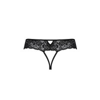 Кружевные стринги с доступом Passion SENIA THONG L/XL, black