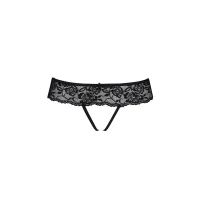 Мереживні стрінги з доступом Passion SENIA THONG L/XL, black — Просмотреть изображение 5