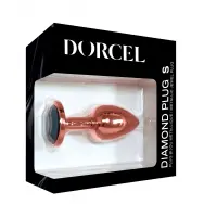 Металева анальна пробка із прикрасою у вигляді кристалу Dorcel - Diamond Plug Rose Gold S — Просмотреть изображение 5
