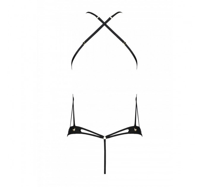 Распродажа!!! Боди из эко-кожи с ремешками и перфорацией Tamaris Body black L/XL — Passion