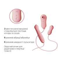 Набір 3в1 Zalo – UNICORN Set Pink, віброяйце, пульсатор, вакуумний стимулятор — Переглянути зображення 4