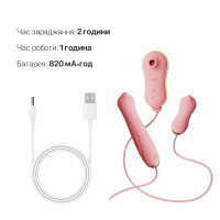 Набір 3в1 Zalo – UNICORN Set Pink, віброяйце, пульсатор, вакуумний стимулятор — Просмотреть изображение 6
