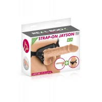 Жіночий страпон-трусики 2в1 Real Body — Jayson: довжина 21 см, діам. 4 см, трусики та фалоімітатор — Просмотреть изображение 3