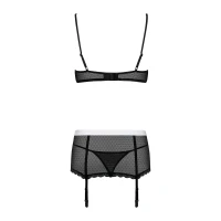 Еротичний костюм покоївки Obsessive Maidme set 5pcs S/M, бюстгальтер, пояс з фартухом, панчохи — Просмотреть изображение 10