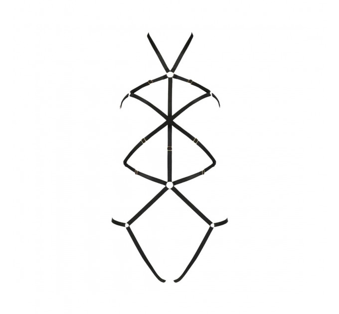 Жіноче боді-портупея Passion Exclusive Ivena XXL/XXXL, black