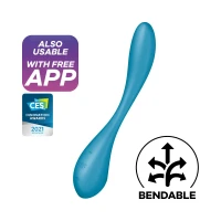 Універсальний смарт-вібратор Satisfyer G-Spot Flex 5+ Petrol — Переглянути зображення 1