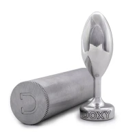 Металева анальна пробка DOXY Butt Plug SMOOTH, гладенька, діаметр 3,3 см — Просмотреть изображение 4