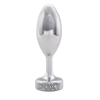 Металева анальна пробка DOXY Butt Plug SMOOTH, гладенька, діаметр 3,3 см — Просмотреть изображение 1