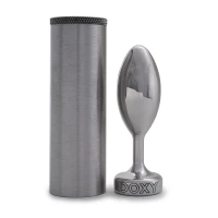 Металева анальна пробка DOXY Butt Plug SMOOTH, гладенька, діаметр 3,3 см — Просмотреть изображение 3