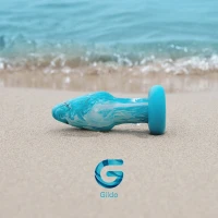 Скляна анальна пробка Gildo Ocean Curl, макс. діаметр 4 см — Просмотреть изображение 7