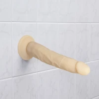Фалоімітатор Naked Addiction — 9″ Silicone Dual Density Bendable Dildo Vanilla, віброкуля в подаруно — Переглянути зображення 5