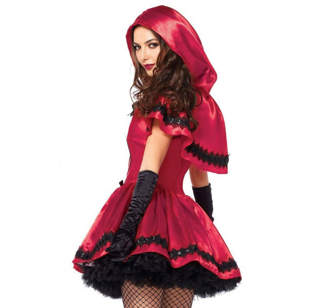 Еротичний костюм Червоної шапочки Leg Avenue Gothic Red Riding Hood M, сукня, накидка