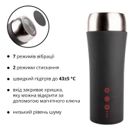 Мастурбатор Otouch INSCUP 2, 7 режимів вібрації, ефект стискання, магнітний ключ — Переглянути зображення 3