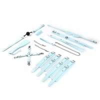 БДСМ-набір для початківців Liebe Seele Macaron 9pcs Bondage Kit-Mint, 9 предметів, мініванд — Просмотреть изображение 3