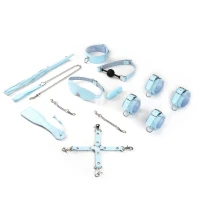 БДСМ-набір для початківців Liebe Seele Macaron 9pcs Bondage Kit-Mint, 9 предметів, мініванд — Просмотреть изображение 1