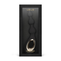 Анальные бусы с вибрацией LELO Soraya Beads Black, разный диаметр бусин, 8 режимов