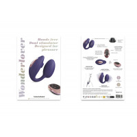 Виброяйцо с вакуумной клиторальной стимуляцией Love To Love Wonderlover MIDNIGHT INDIGO — Просмотреть изображение 7