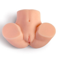 Мастурбатор-полуторс с вибрацией Real Body Real Briana, вагина и анус, 25х18 см