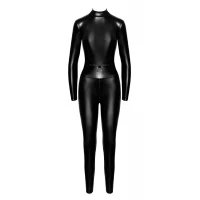 Комбінезон Noir Handmade F319 Caged, M, під латекс, довгий рукав, з доступом, кільце на поясі — Переглянути зображення 5