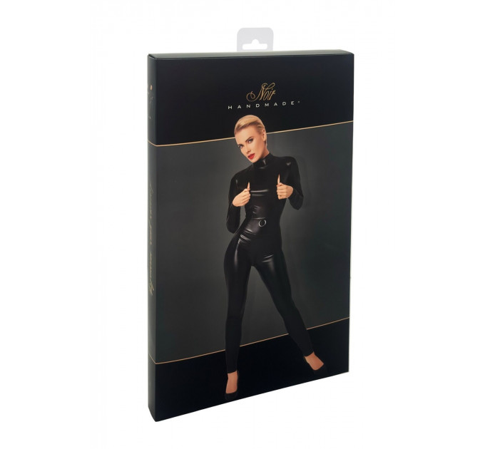 Комбінезон Noir Handmade F319 Caged, M, під латекс, довгий рукав, з доступом, кільце на поясі