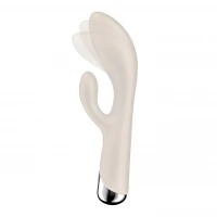 Вібратор-кролик з ротацією Satisfyer Spinning Rabbit 1 Beige, 3 мотори — Переглянути зображення 2