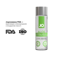 Змазка на водній основі JO H2O Organic Aloe (236 мл), зволожувальний та заспокійливий ефект