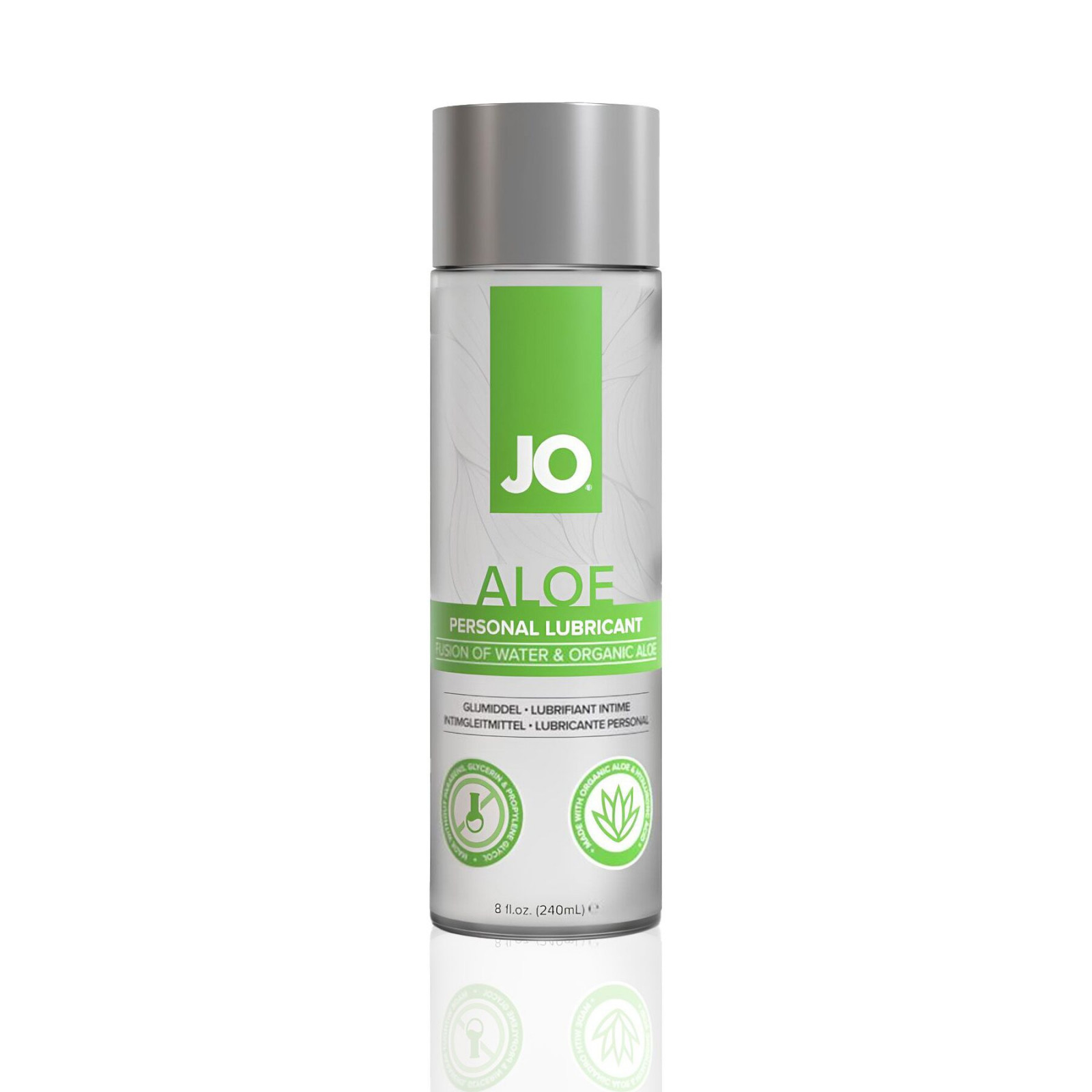 Змазка на водній основі JO H2O Organic Aloe (236 мл), зволожувальний та заспокійливий ефект