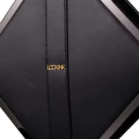 Сумка для секс-іграшок LOCKINK Mysterious Square Kink Bag, чорна, набір для бондажу в комплекті — Переглянути зображення 2