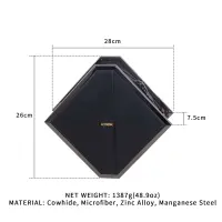 Сумка для секс-іграшок LOCKINK Mysterious Square Kink Bag, чорна, набір для бондажу в комплекті — Переглянути зображення 8