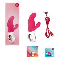 Вибратор-кролик Fun Factory MISS BI pink/white, 2 независимых мотора, диаметр 4,2 см — Просмотреть изображение 7