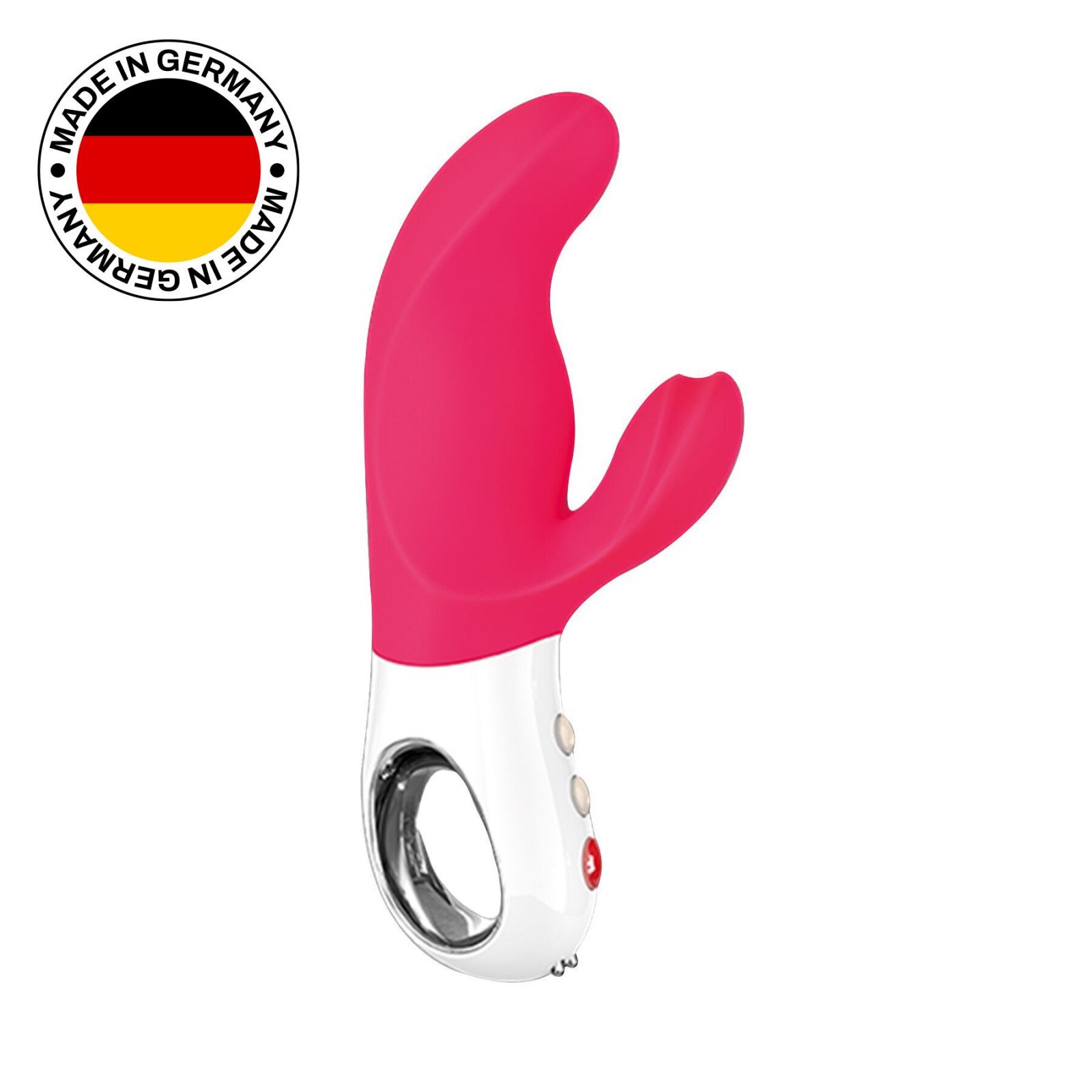 Вибратор-кролик Fun Factory MISS BI pink/white, 2 независимых мотора, диаметр 4,2 см