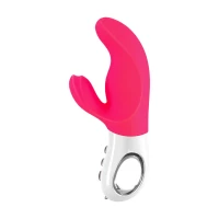 Вібратор-кролик Fun Factory MISS BI pink/white, 2 незалежні мотори, діаметр 4,2 см — Переглянути зображення 4