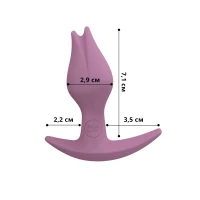 Анальна пробка Fun Factory BOOTIE FEM, рожева, у вигляді бутона, діаметр 2,9 см, тонкий обмежувач — Переглянути зображення 2