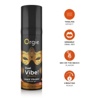 Рідкий вібратор Orgie Dual Vibe! Sex On The Beach Kissable Liquid Vibrator, 15 мл — Переглянути зображення 3
