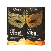 Рідкий вібратор Orgie Dual Vibe! Sex On The Beach Kissable Liquid Vibrator, 15 мл — Переглянути зображення 4