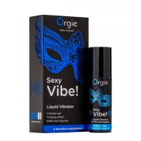 Рідкий вібратор Orgie Sexy Vibe! Liquid Vibrator, 15 мл, з ефектом мурашок — Переглянути зображення 1