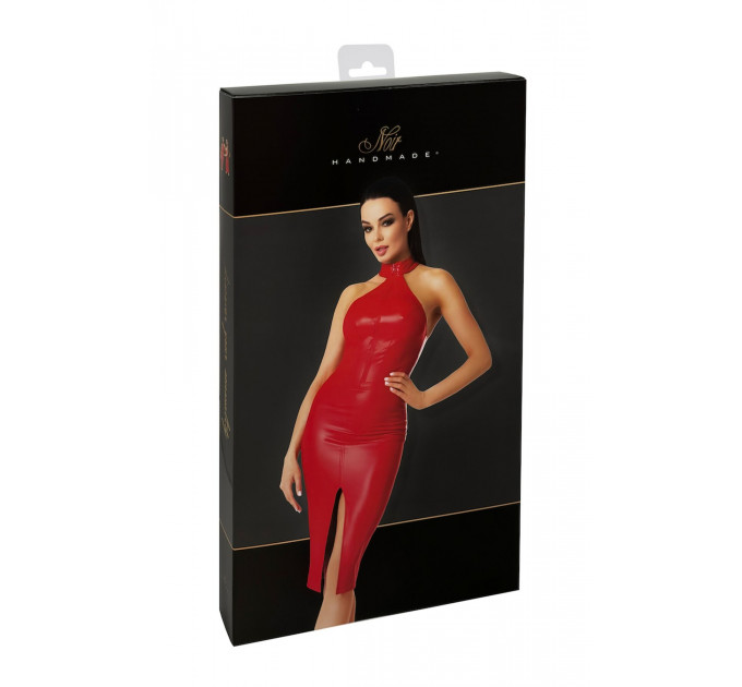 Сукня Noir Handmade F354 Red powerwetlook dress - XL