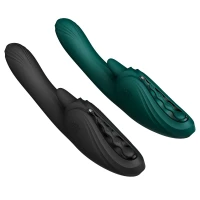 Смарт-вібратор Zalo Ares Turquoise Green, підігрів, 3 мотори, язичок для клітора, стимуляція точки G — Переглянути зображення 19