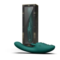 Смарт-вібратор Zalo Ares Turquoise Green, підігрів, 3 мотори, язичок для клітора, стимуляція точки G — Просмотреть изображение 20