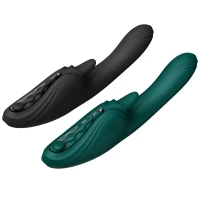 Смарт-вібратор Zalo Ares Turquoise Green, підігрів, 3 мотори, язичок для клітора, стимуляція точки G — Переглянути зображення 18