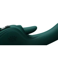 Смарт-вібратор Zalo Ares Turquoise Green, підігрів, 3 мотори, язичок для клітора, стимуляція точки G — Переглянути зображення 12