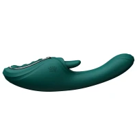 Смарт-вібратор Zalo Ares Turquoise Green, підігрів, 3 мотори, язичок для клітора, стимуляція точки G — Переглянути зображення 8