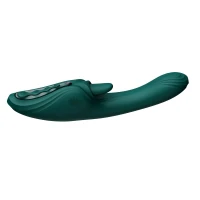 Смарт-вібратор Zalo Ares Turquoise Green, підігрів, 3 мотори, язичок для клітора, стимуляція точки G — Переглянути зображення 9