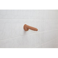 Фалоімітатор ADDICTION Steven 7.5&quot; Silicone Dong Caramel, віброкуля в подарунок — Просмотреть изображение 8