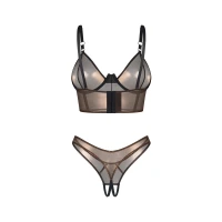 Комплект Obsessive Soranna top &amp; crotchless thong 2XL/3XL — Переглянути зображення 8