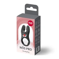 Ерекційне віброкільце з подвійною стимуляцією клітора Fun Factory NŌS PRO Black, 2 мотори — Переглянути зображення 8