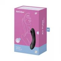 Вакуумний стимулятор з вібрацією Satisfyer Curvy Trinity 4 Black — Переглянути зображення 5