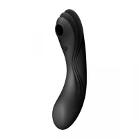 Вакуумний стимулятор з вібрацією Satisfyer Curvy Trinity 4 Black — Переглянути зображення 1